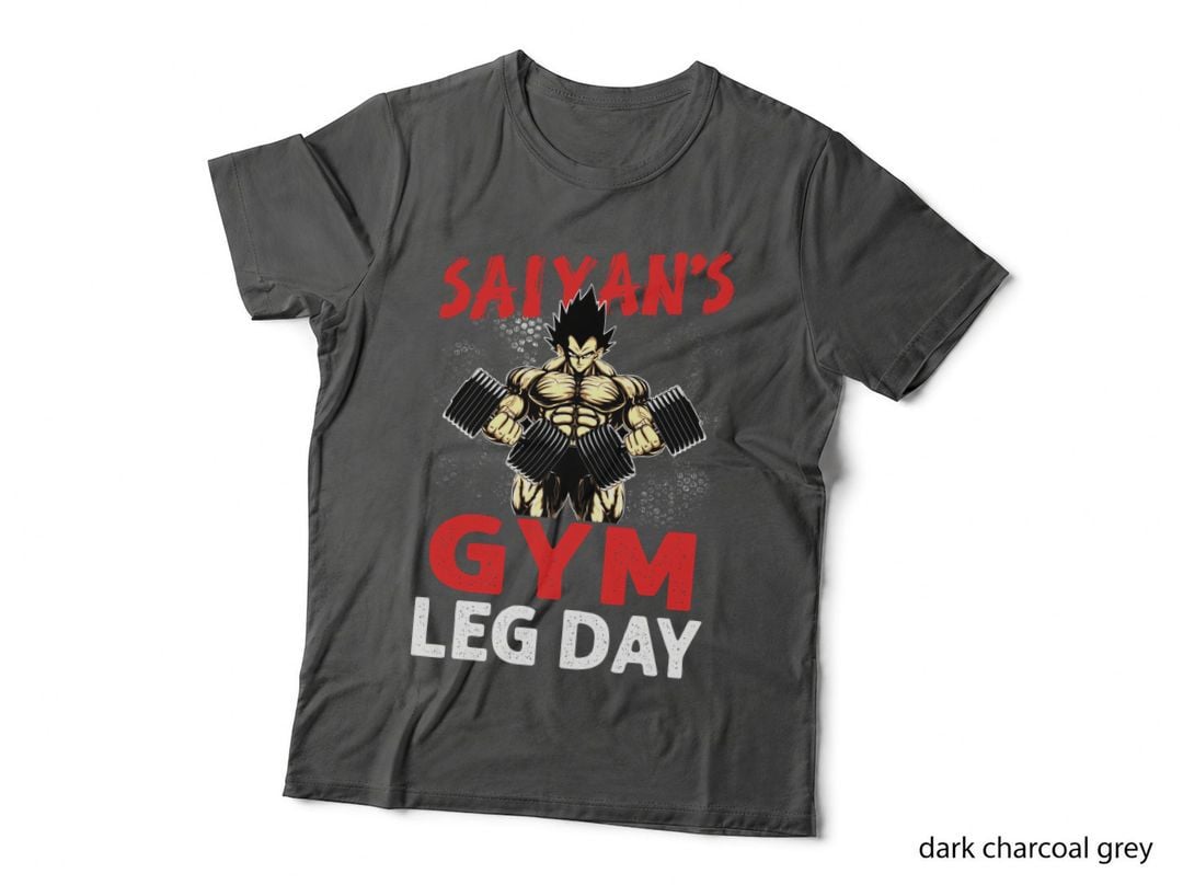 Saiyan's Gym T-Shirt, Anime Fitness, Workout Apparel