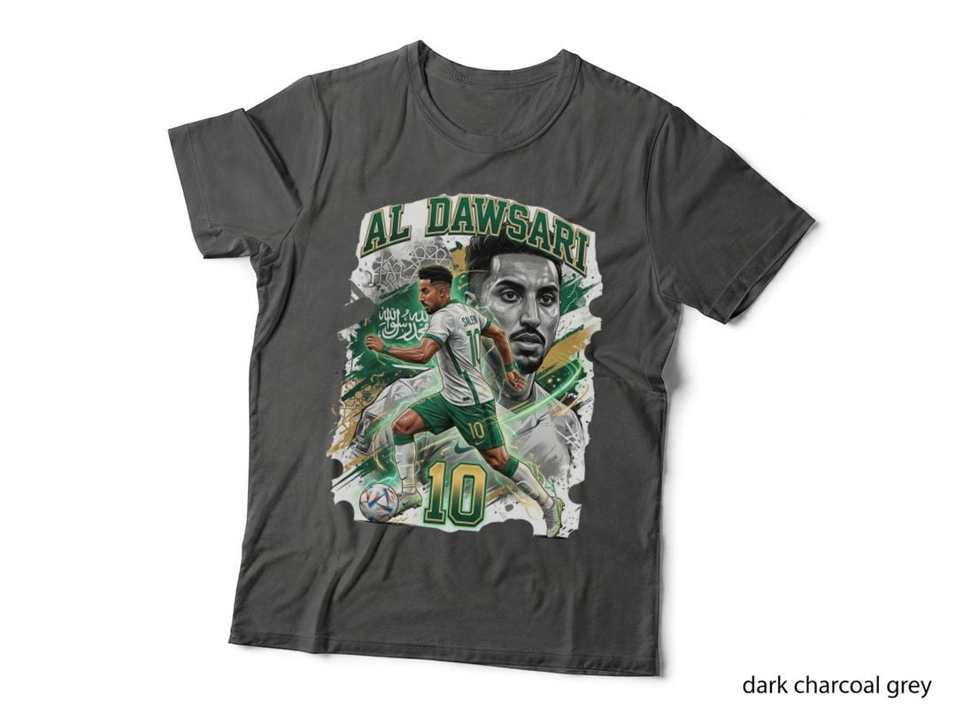 Saudi Arabia - Al Dawsari T-Shirt, Football Fan Tee, Soccer Birthday Gift