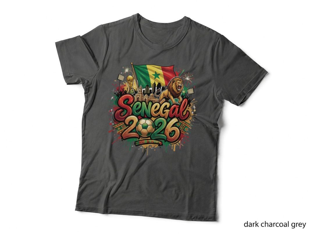 Senegal World Cup 2026 Football T-Shirt, Senegalese Pride Apparel