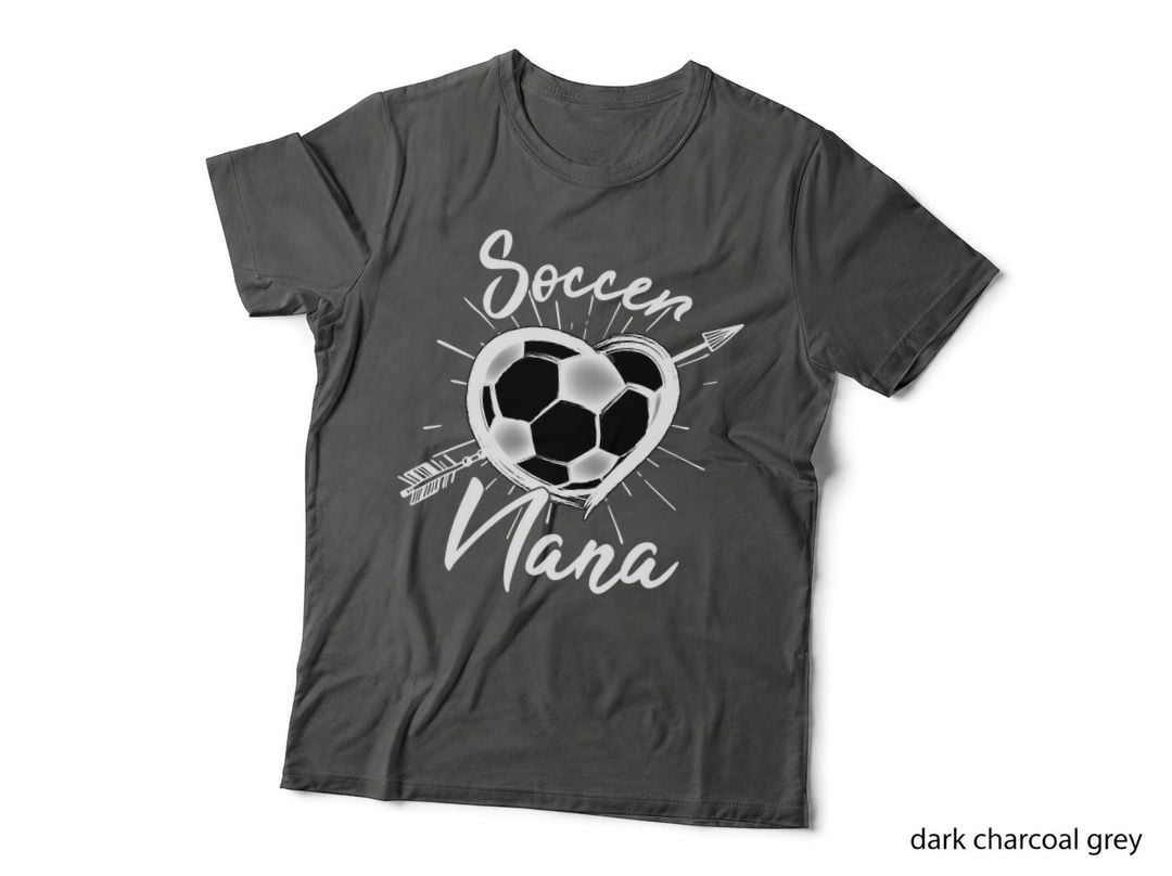 Soccer Nana, Heart Shaped Soccer Ball, Grandma Love T-Shirt