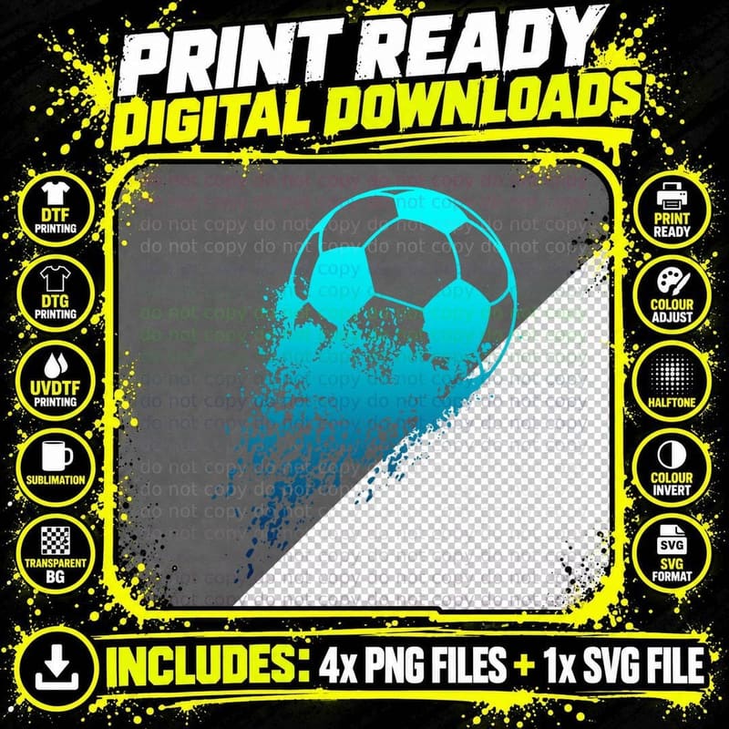 Soccer Player Sports Vintage Men Boys Soccer T-Shirt Png SVG Digital Bundle