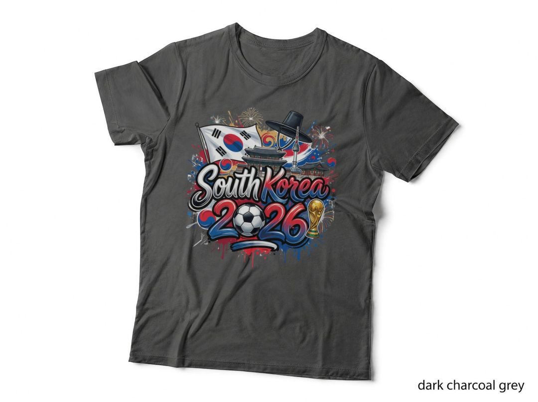 South Korea World Cup 2026 Football T-Shirt, Three Lions Pride Apparel