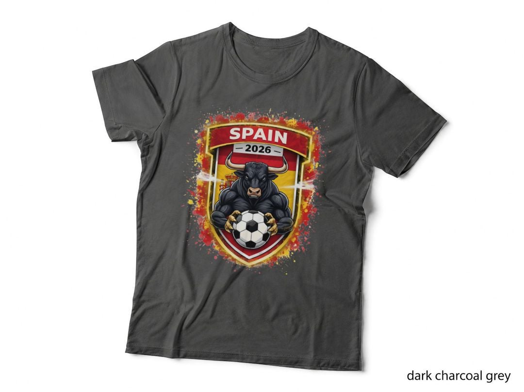 Spain World Cup 2026 Football Fan Tee, Spain National Team Pride Apparel
