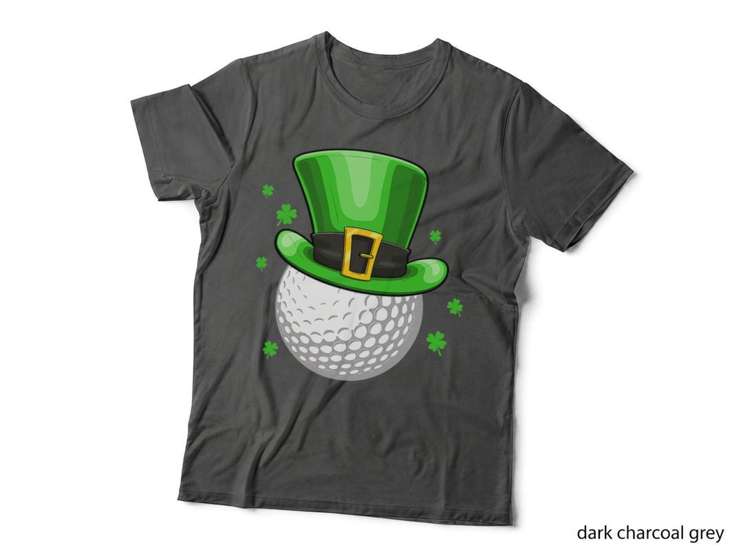 St Patricks Day Leprechaun Hat Shamrock Irish Golf T-Shirt