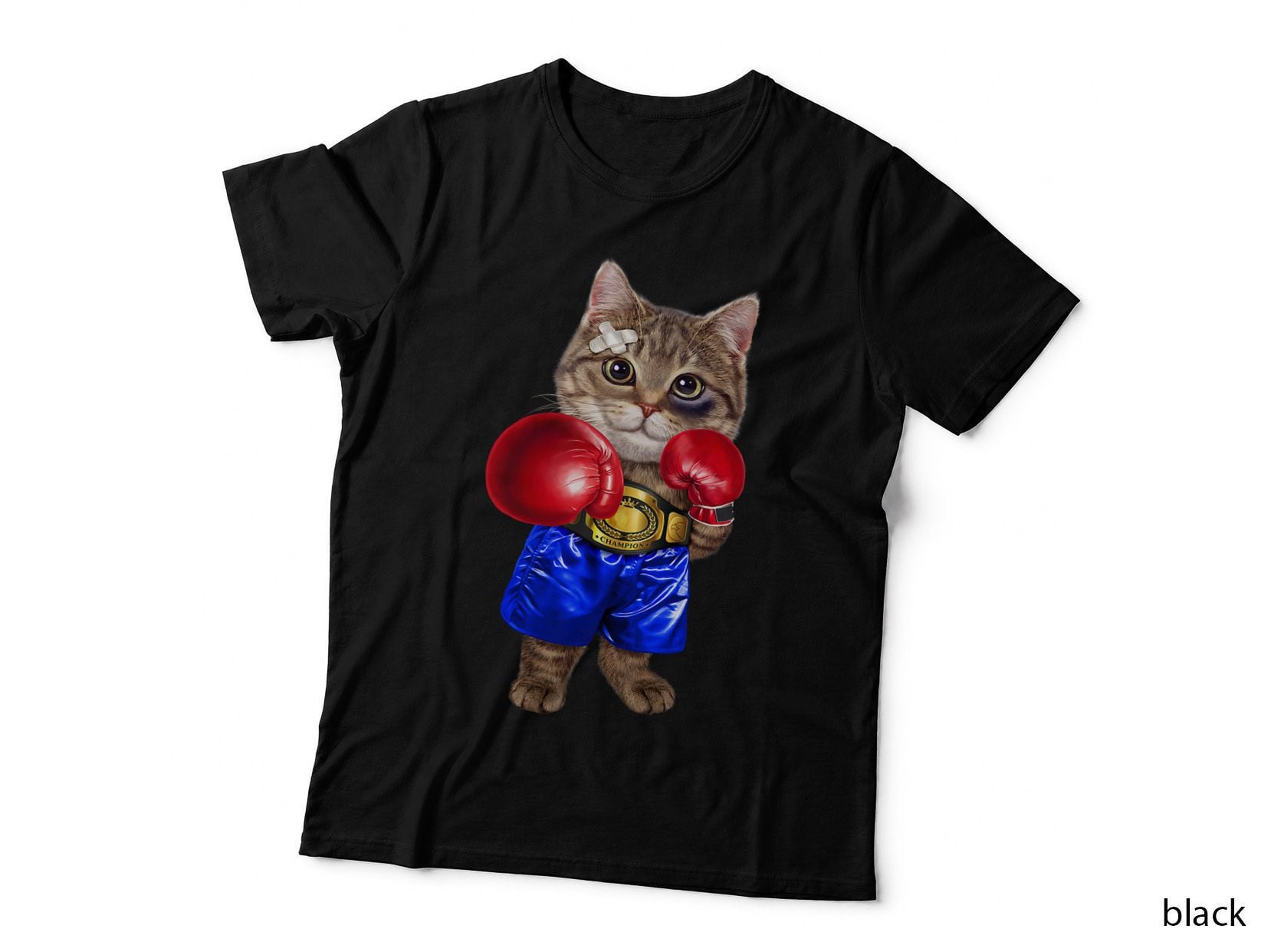 Tabby Cat as Boxing Champion, Boxer T-Shirt