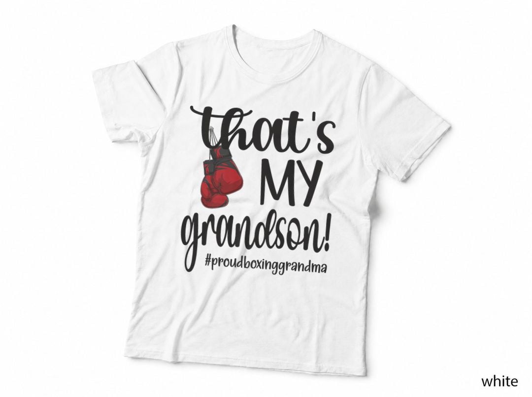 That's My Grandson Proud Boxing Grandma Gift T-Shirt