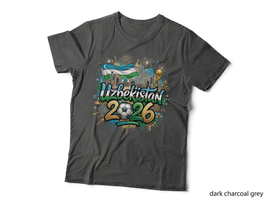 Uzbekistan World Cup 2026 Football T-Shirt, Shomurodov Fan Tee