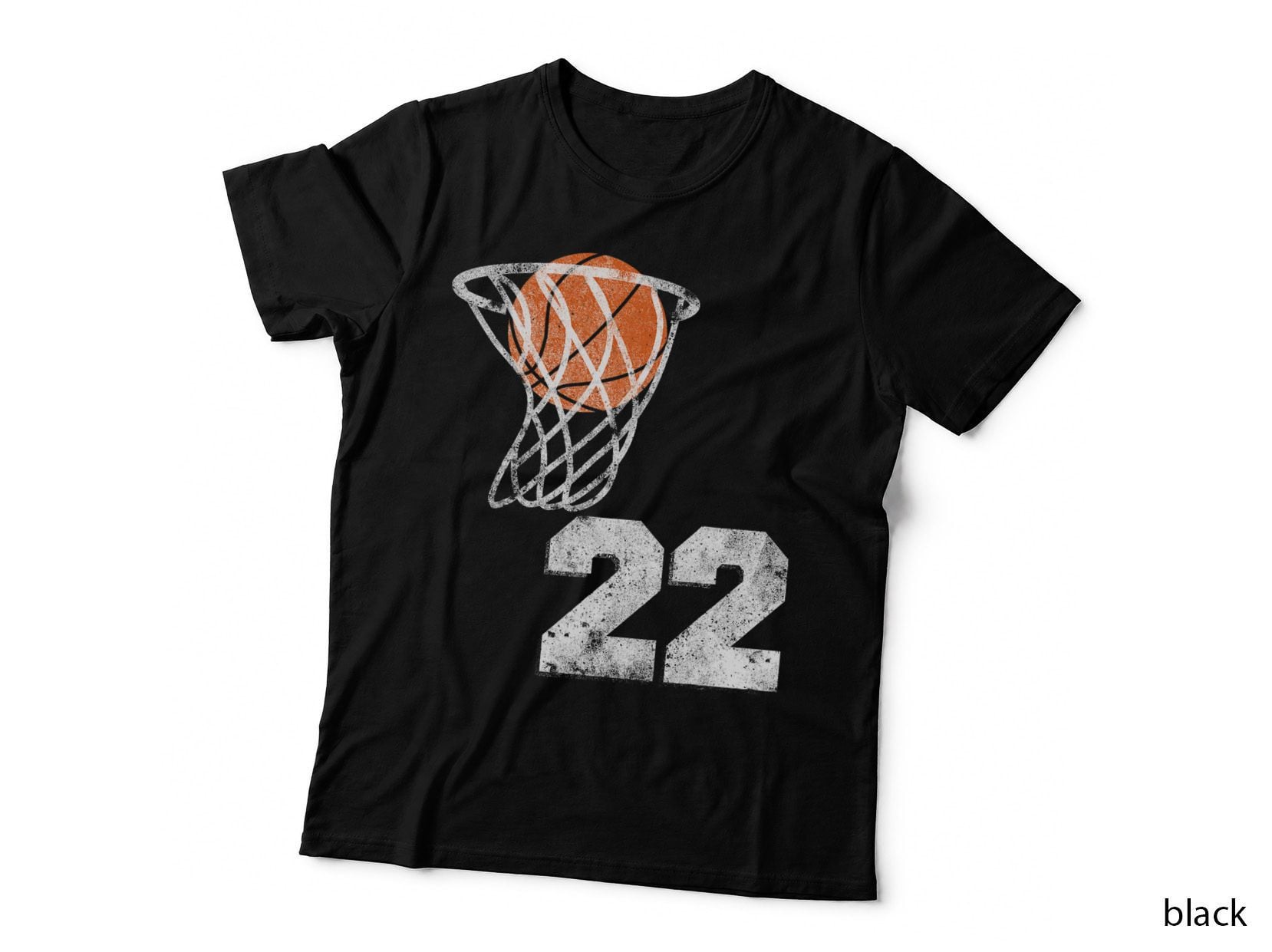 Vintage Basketball Jersey Number 22 T-Shirt Player Number
