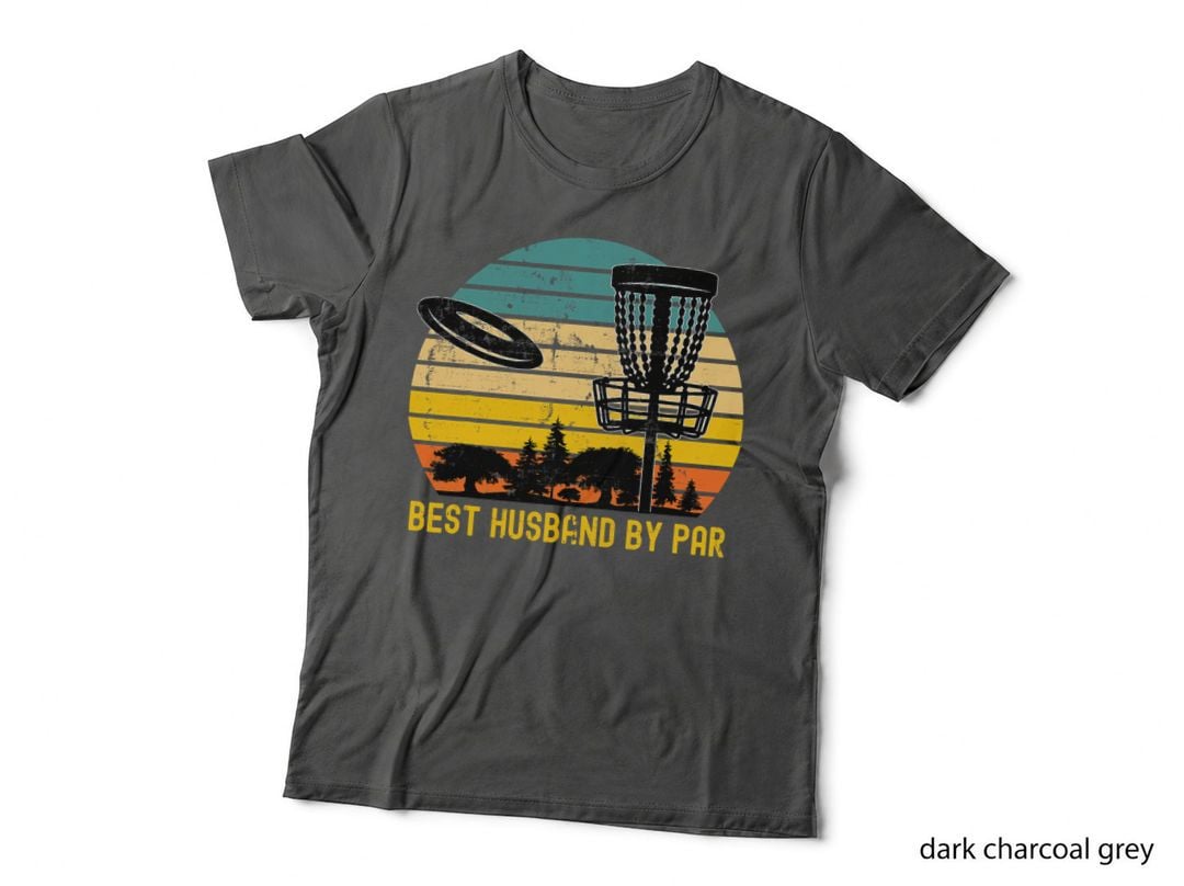 Vintage Disc Golf Husband - Best Husband by Par Disk Golf T-Shirt