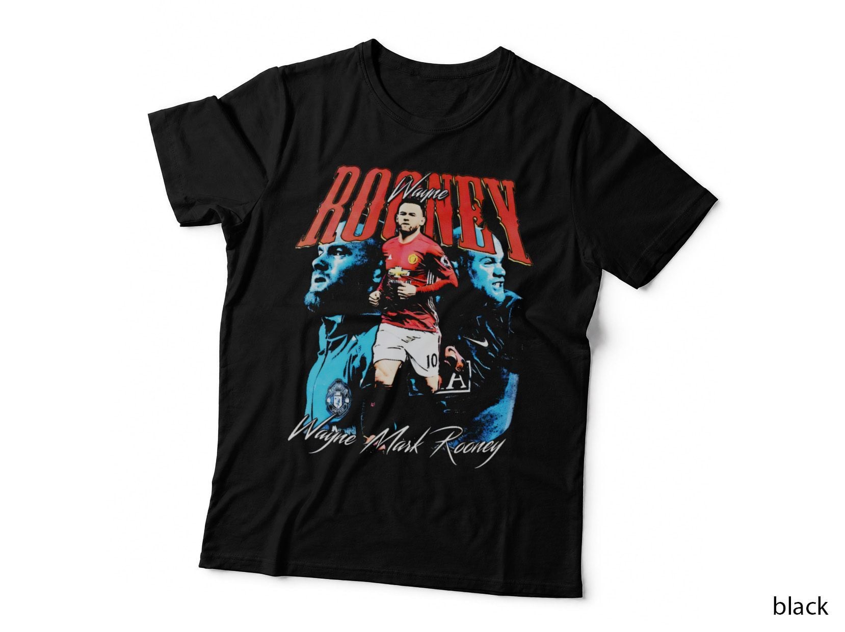 Wayne Rooney Football Fan Tee, England World Cup 2026, Three Lions Pride Apparel