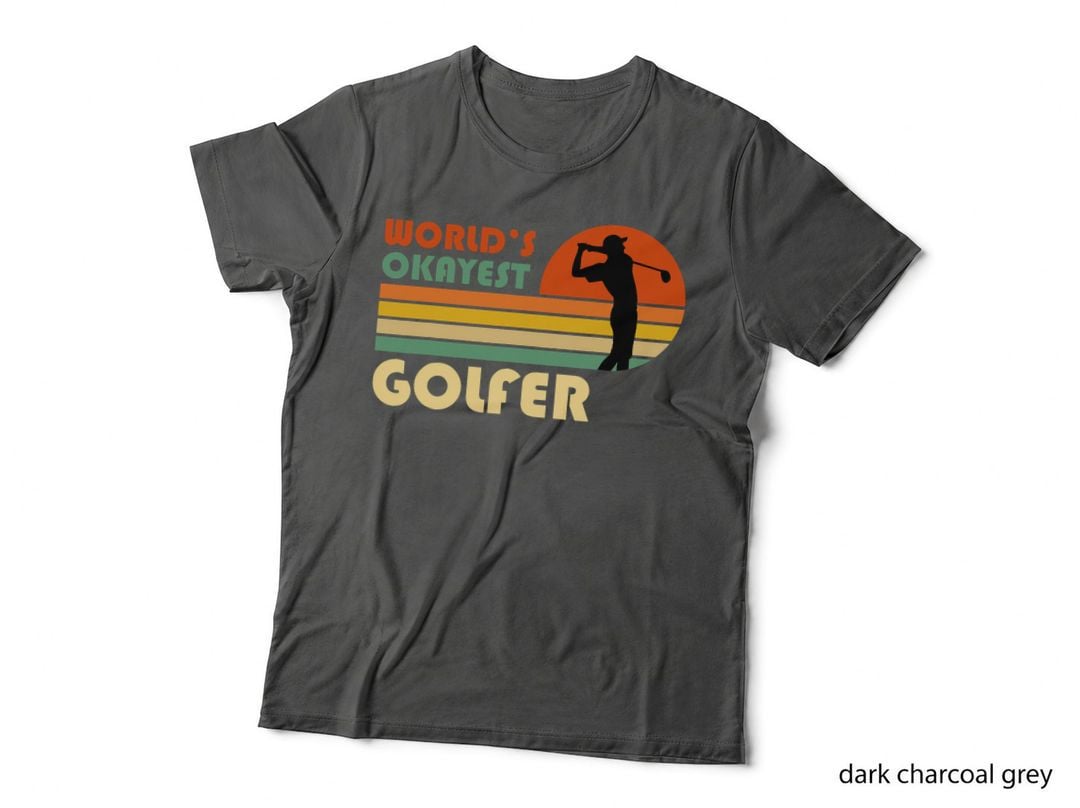 World's Okayest Golfer - Funny Golf Retro Vintage Golfing T-Shirt