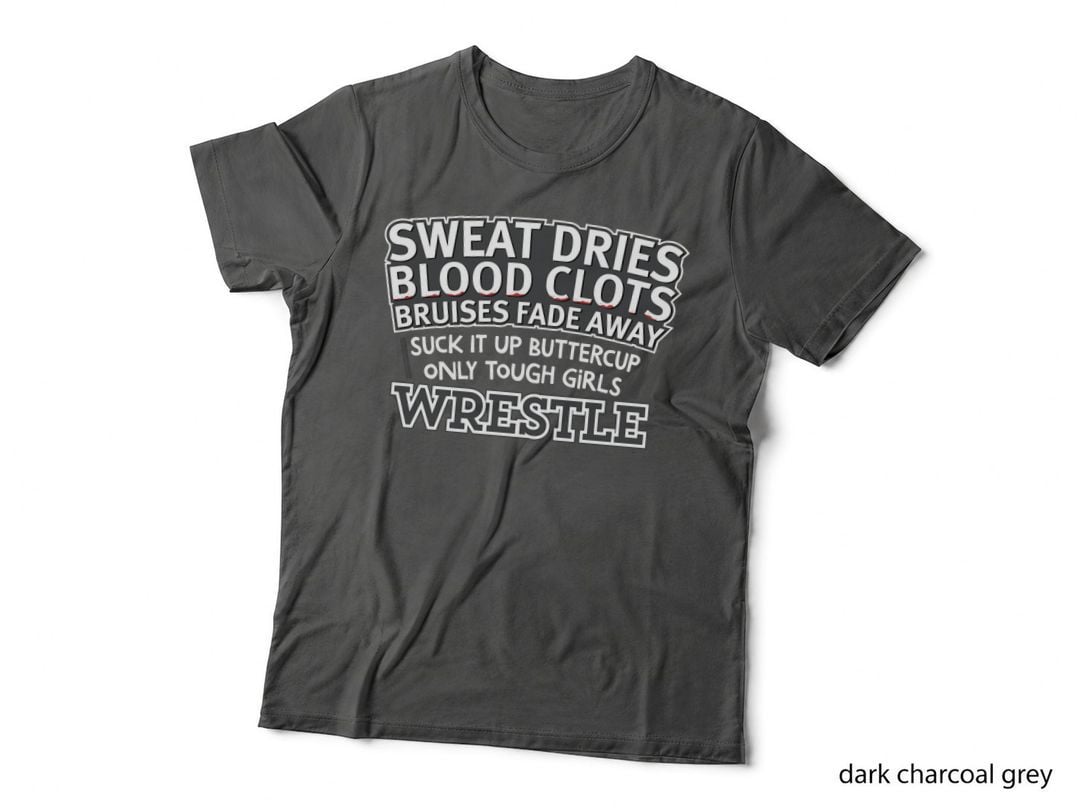 Wrestling Typography T-Shirt, Funny Wrestling Hoodies for Women