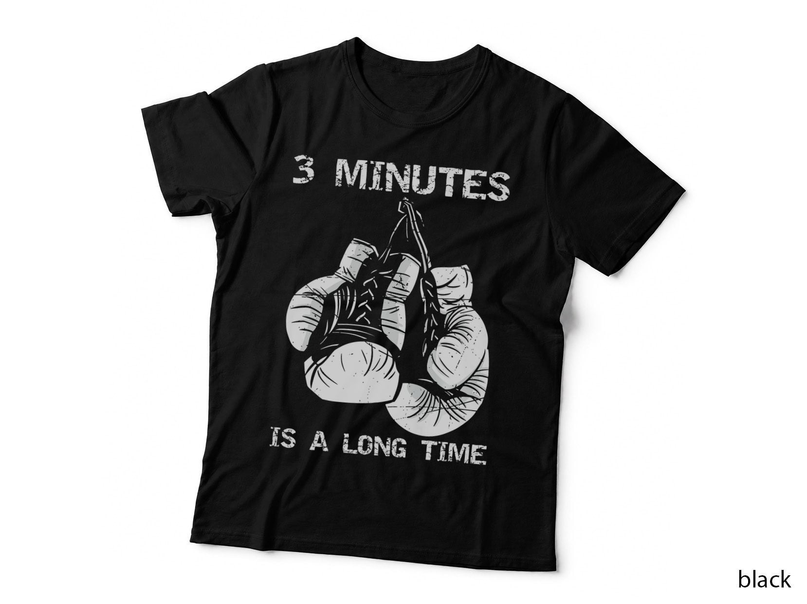 3 Minutes Is a Long Time Funny Boxing Humor Gift T-Shirt