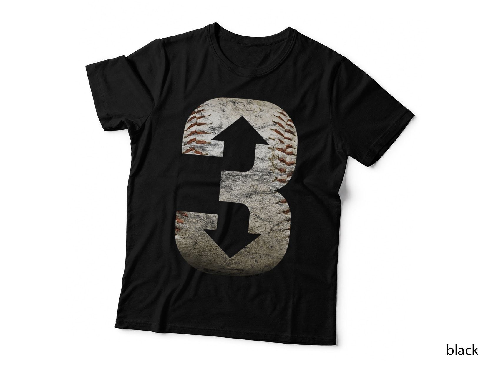 3 Up 3 Down Three up Three Down Baseball T-Shirt