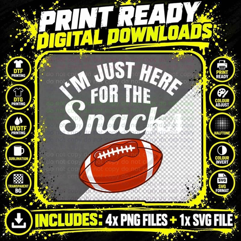 American Football Rugby Sport Graphic Season Mens & Png SVG Digital Bundle