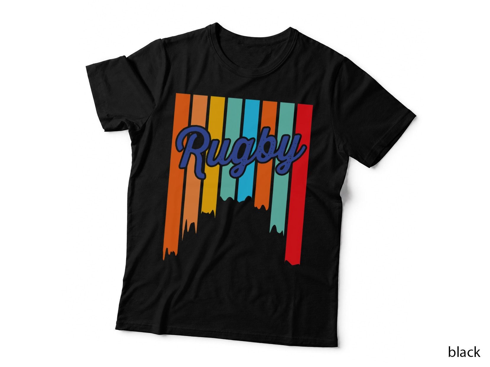 Artistic Motivational Rugby Quote T-Shirt