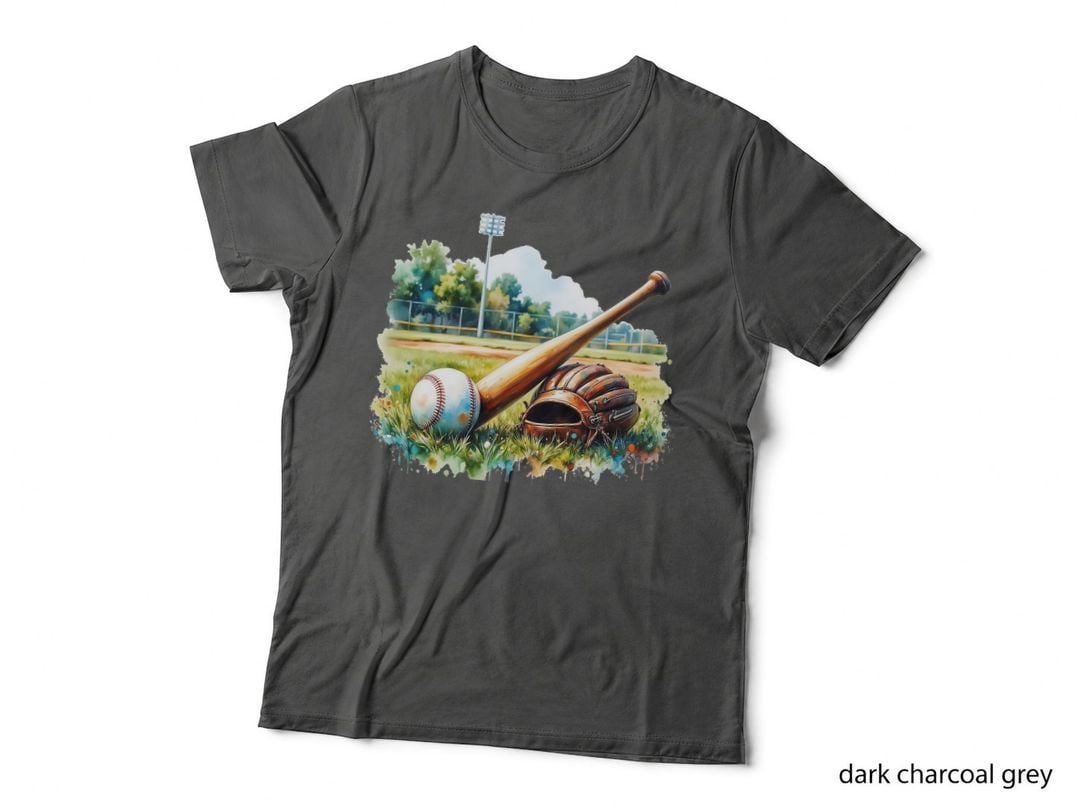 Baseball Bat Glove Ball Field Sports Fan T-Shirt
