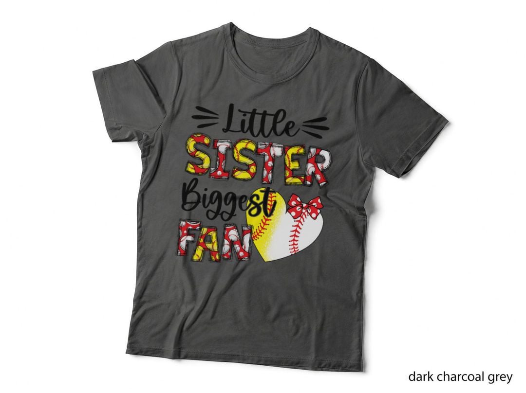 Baseball Sister Heart Softball Sister Life Women Mothers Day T-Shirt