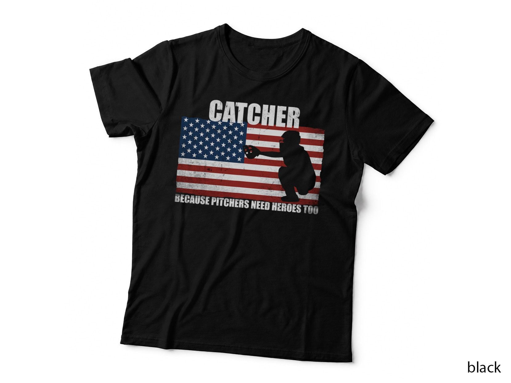 Baseball Softball Catcher Because Pitchers Need Heros Too T-Shirt