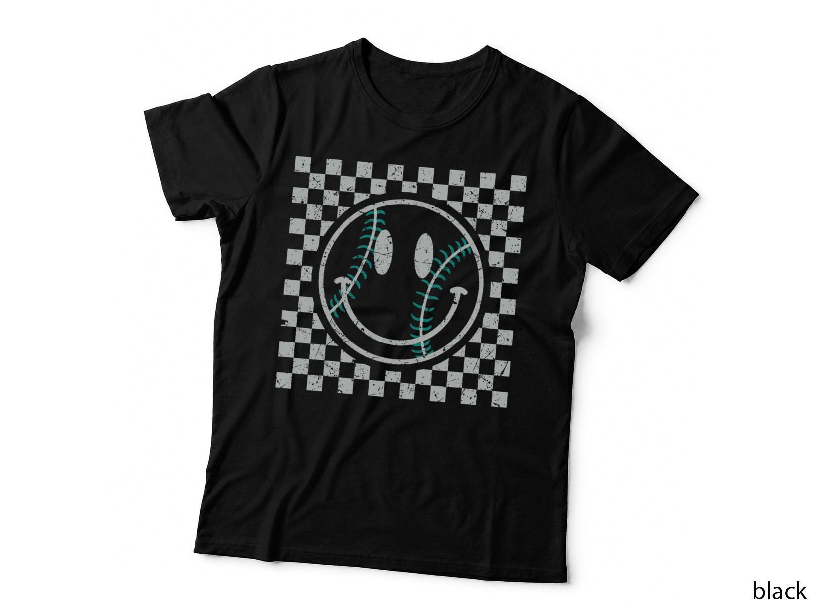 Baseball Vibes Baseball Smile Face Meme T-Shirt