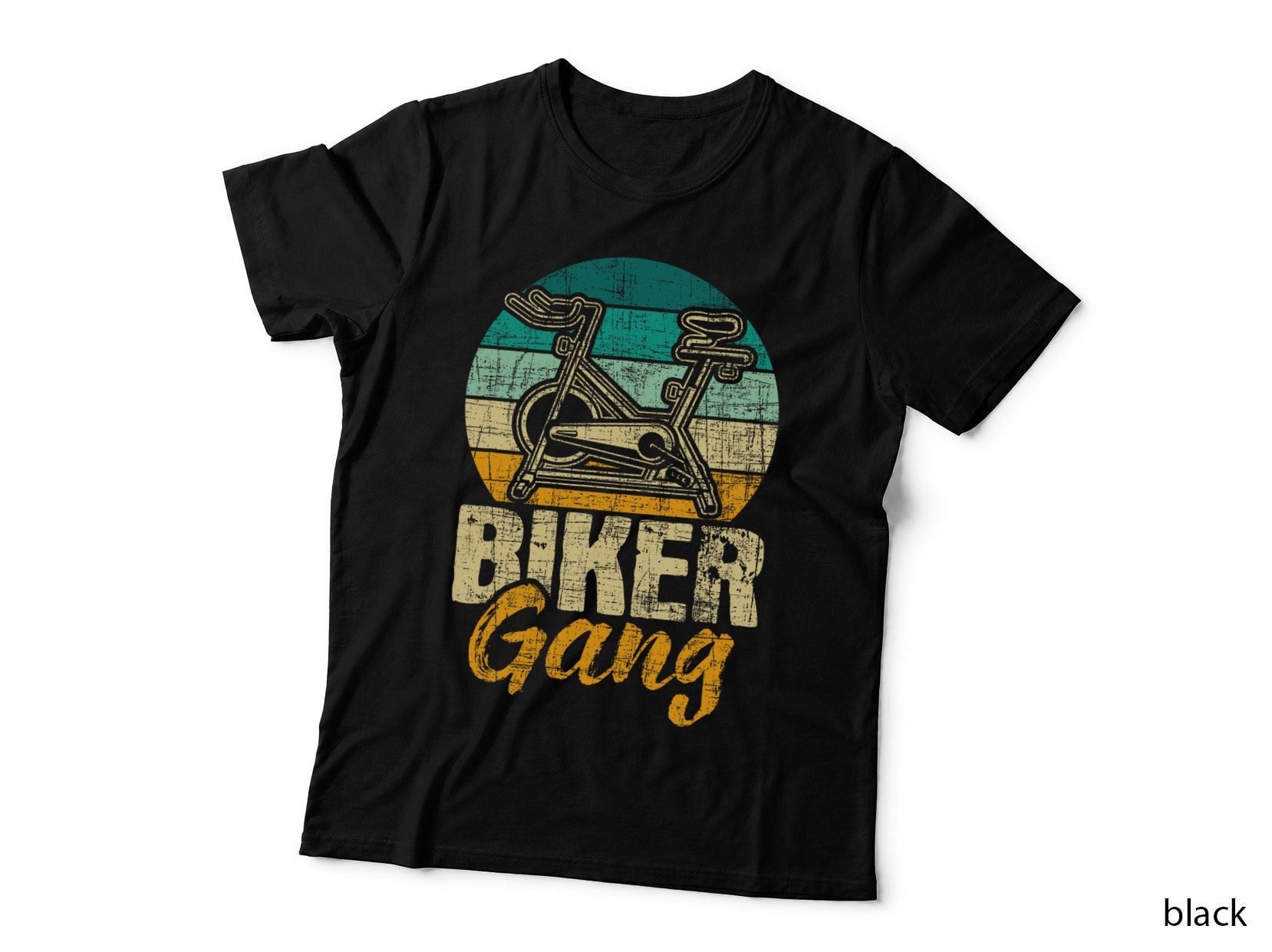 Biker Gang - Retro Vintage Indoor Bicycle Gym Cycling Lover T-Shirt