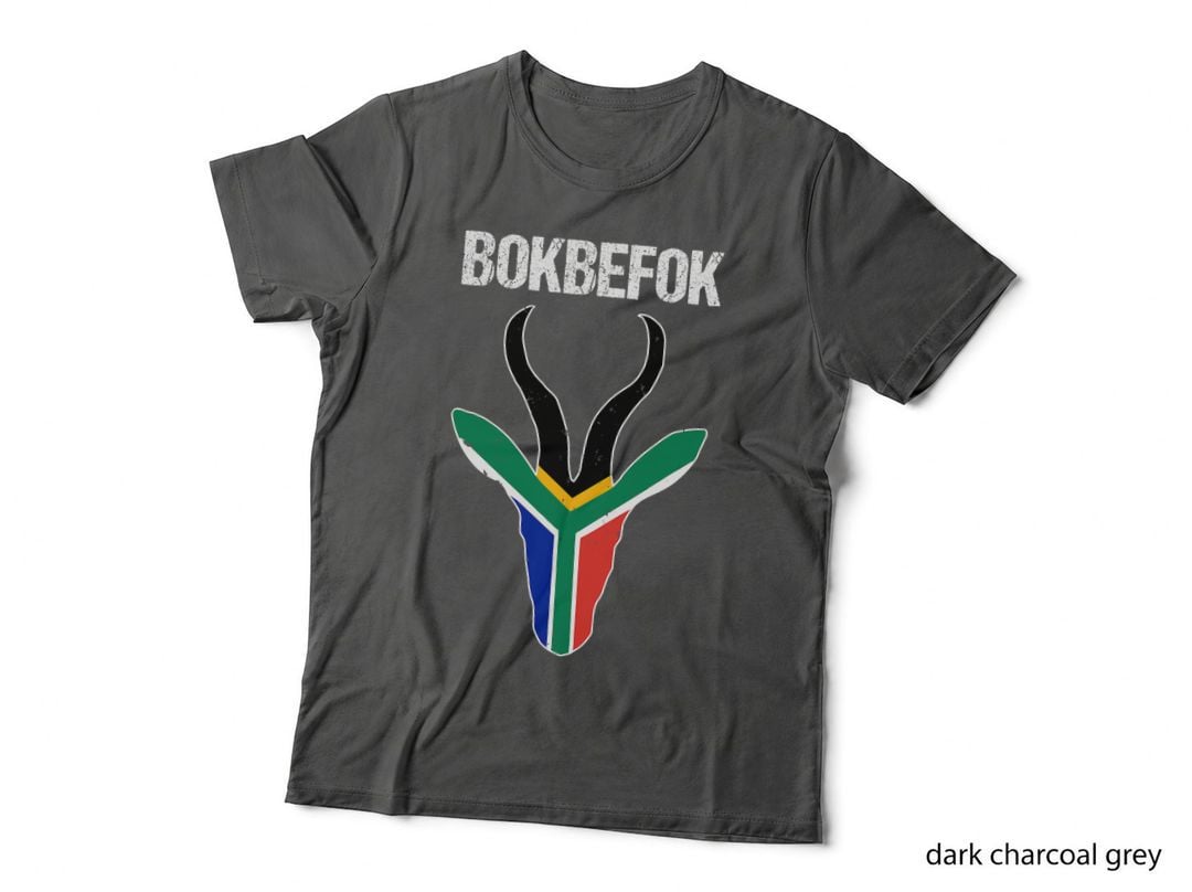 Bokbefok South African Rugby Bokke South Africa Flag Colors T-Shirt