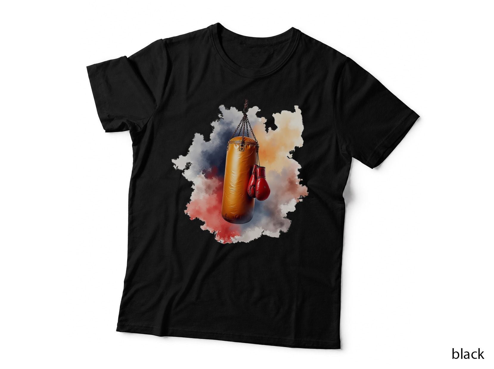 Boxing Punching Bag and Gloves Fighter Gym Workout Motivation Gift T-Shirt