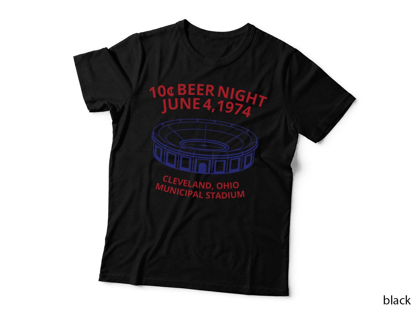 Cleveland Baseball 10 Cent Beer Night Souvenir T-Shirt