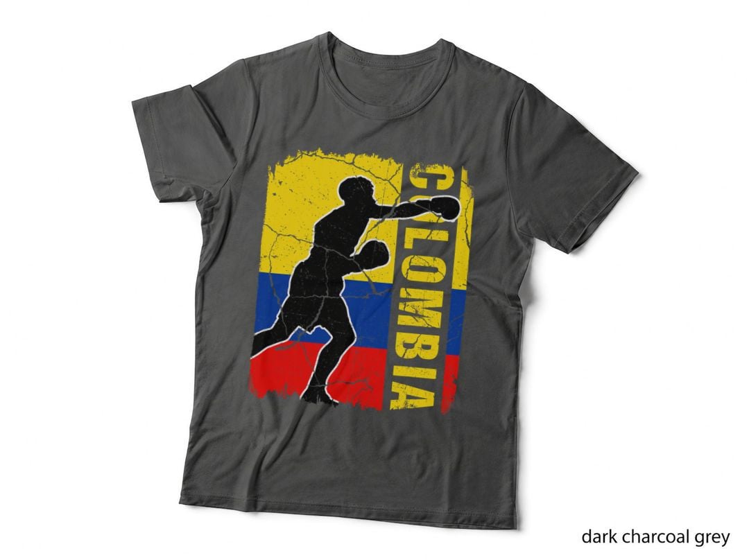 Colombian Boxing Team Colombia Flag Boxing Gloves T-Shirt