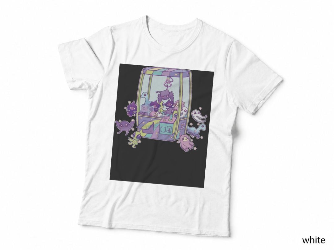 Cryptid Crane Game Machine Baseball ¾ Sleeve T-Shirt
