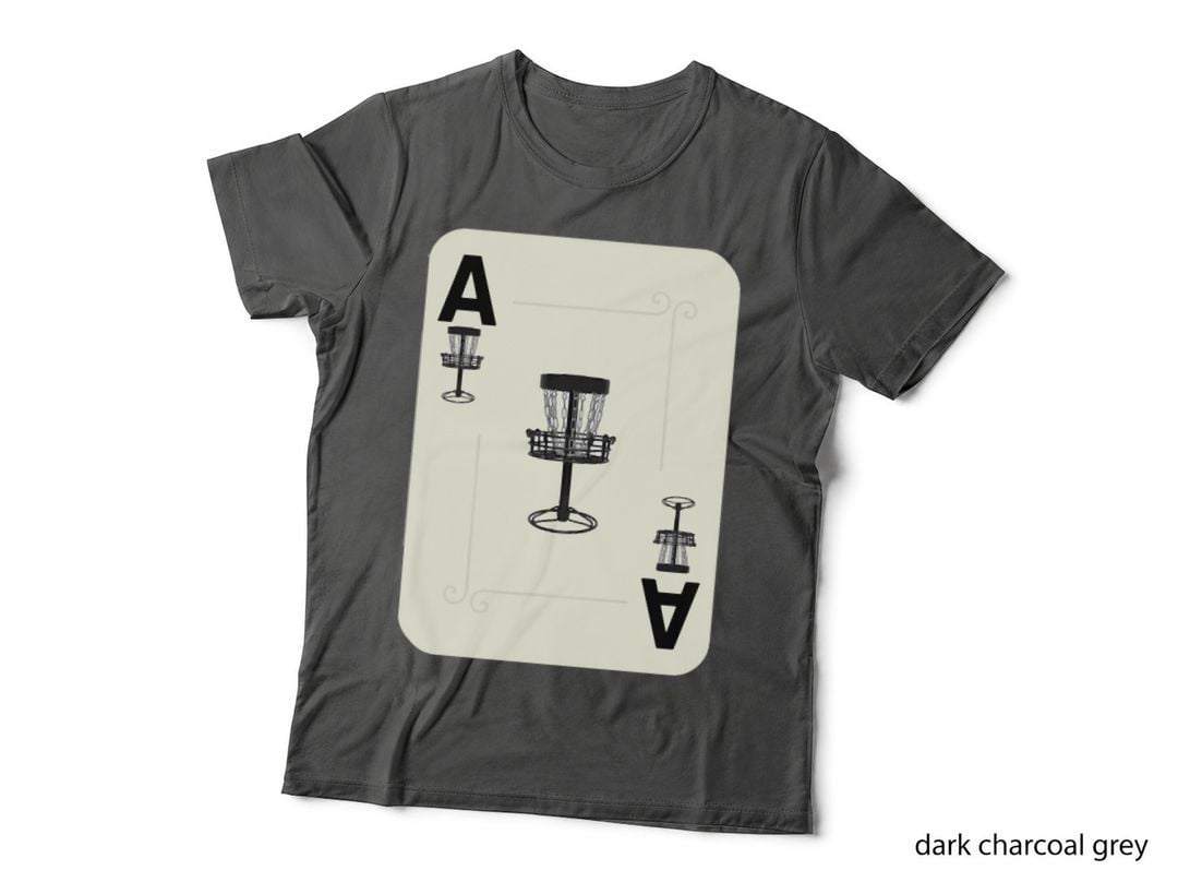 Disc Golf Ace Basket Poker Card T-Shirt