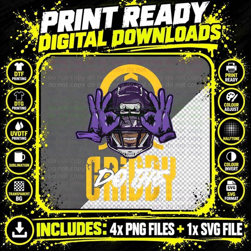 Do the Griddy - Griddy Dance Football Funny T-Shirt Png SVG Digital Bundle