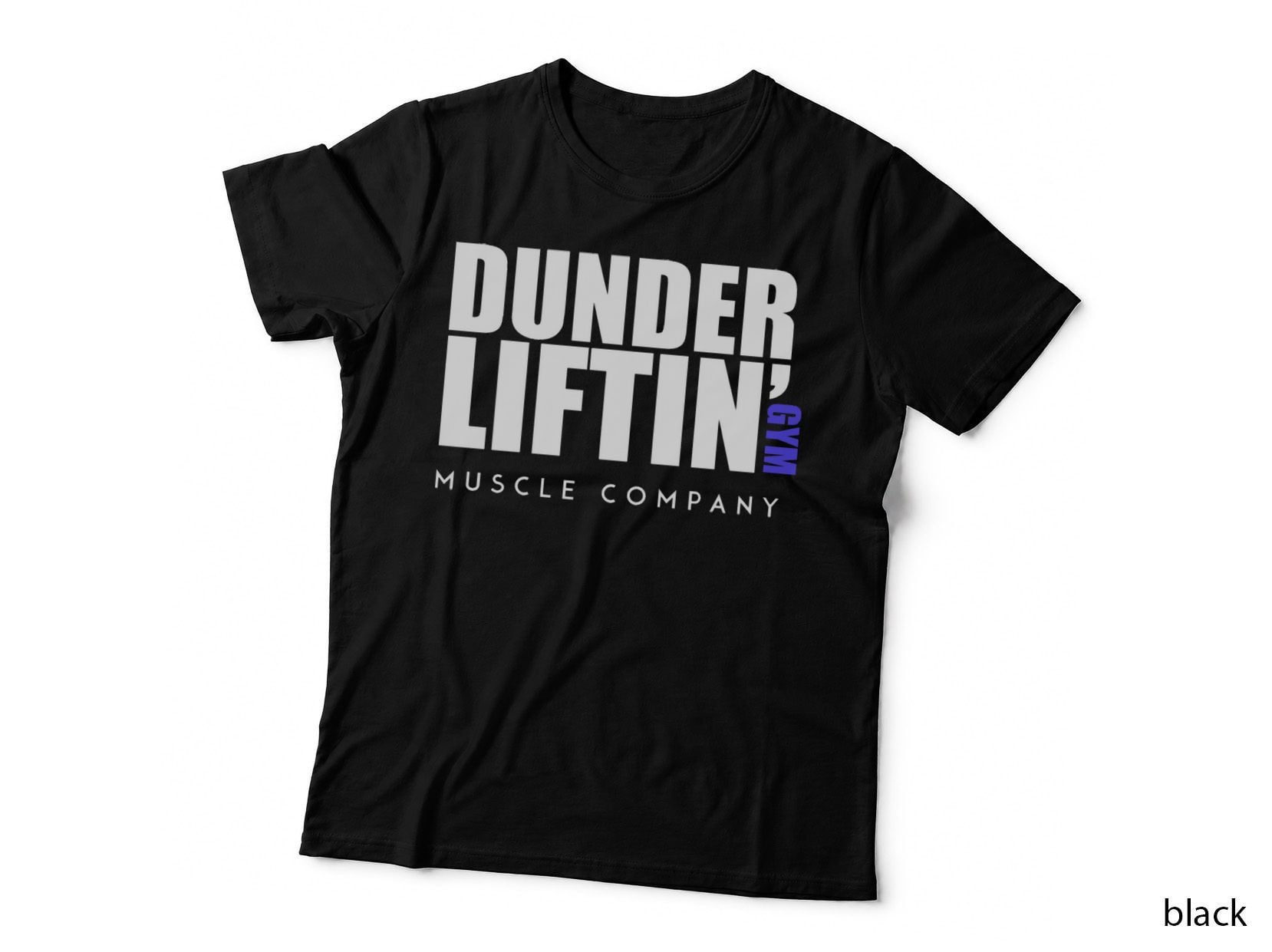 Dunder Lifting Gym Muscle Company - Dark Version T-Shirt