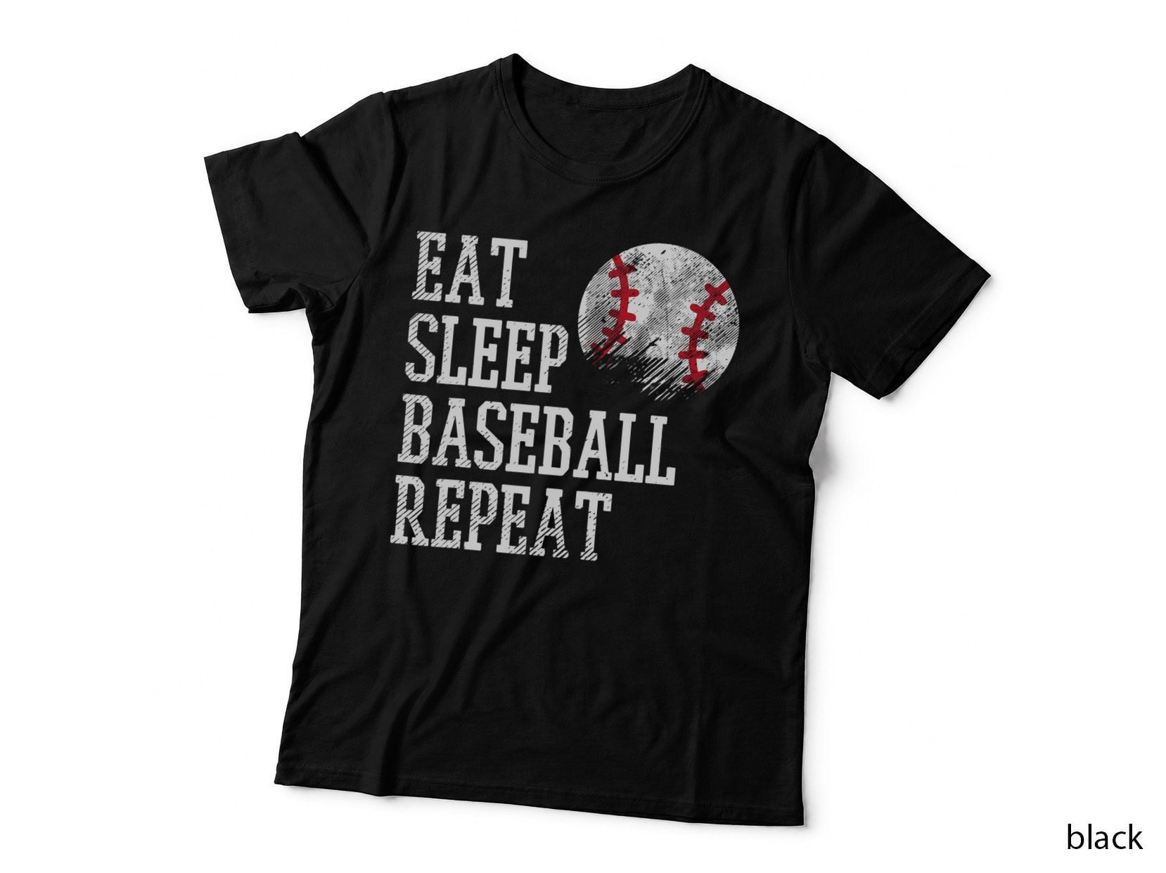 Eat Sleep Baseball Repeat Funny Coach Team Player Men Women T-Shirt