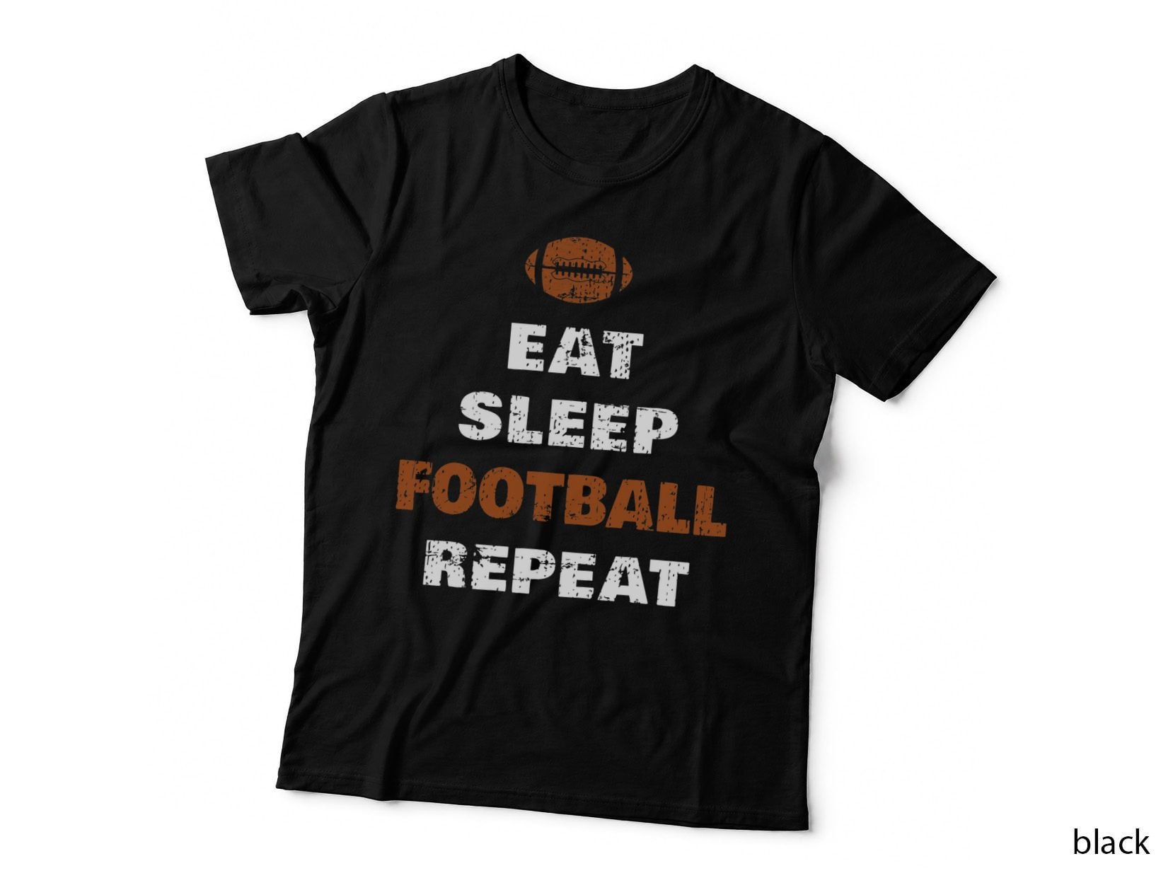 Eat Sleep Football Repeat Love Football Vintage Gift T-Shirt