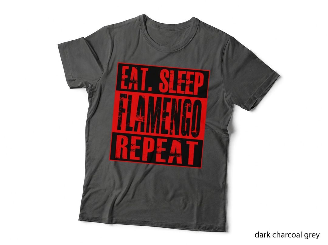 Flamengo Soccer - Camisa Eat Sleep Flamengo Repeat T-Shirt