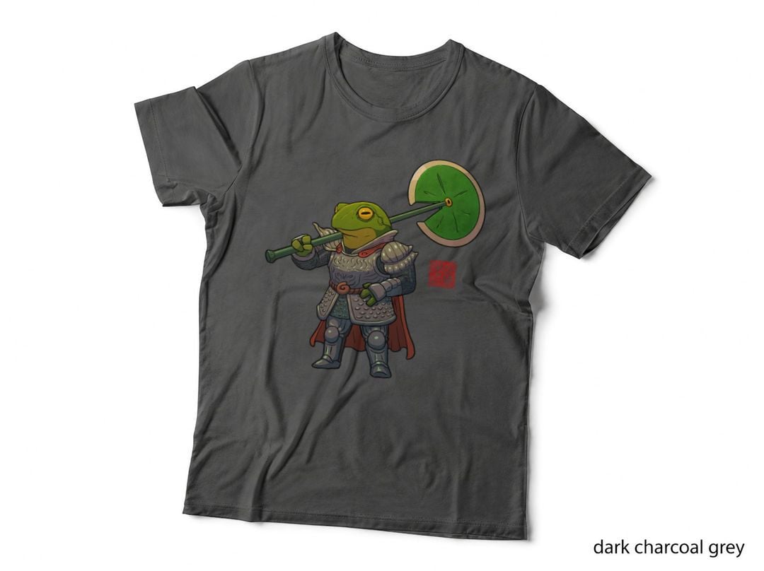 Frog Fighter Fantasy Armored Heavy Warrior T-Shirt
