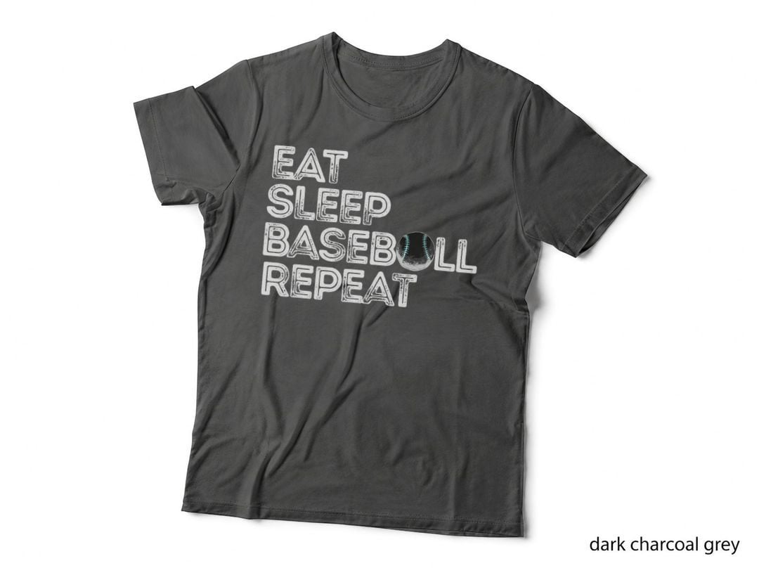 Funny Baseball Player Eat Sleep Baseball Repeat Baseball T-Shirt