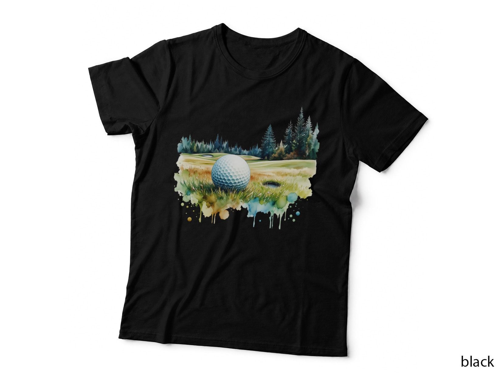Golf Ball on Green Golfer Funny Game Day Sports Lover Gift T-Shirt