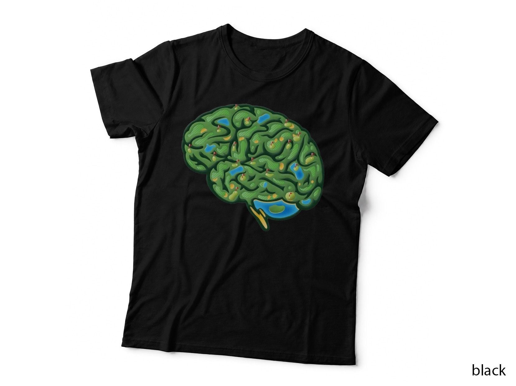 Golf Is My Life Funny Brain T-Shirt