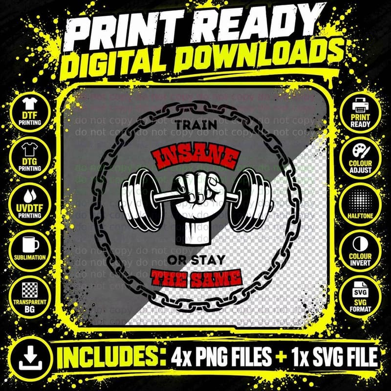 Gym Shirt Print Classic T-Shirt Png SVG Digital Bundle