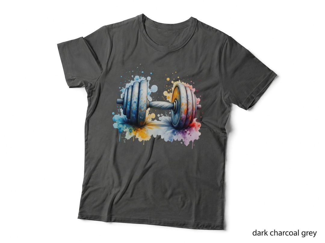 Heavy Dumbbell Weight Lifting Gym Workout Fitness Motivation Gift T-Shirt
