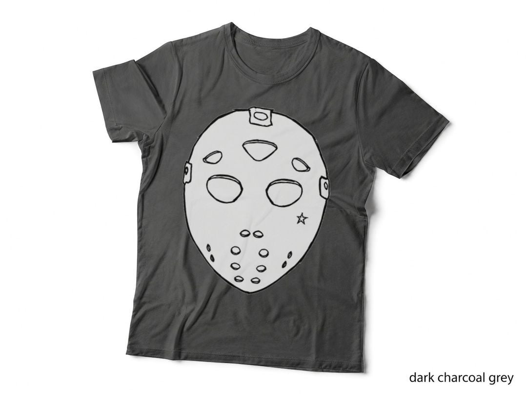 Hockey Mask Drawing T-Shirt