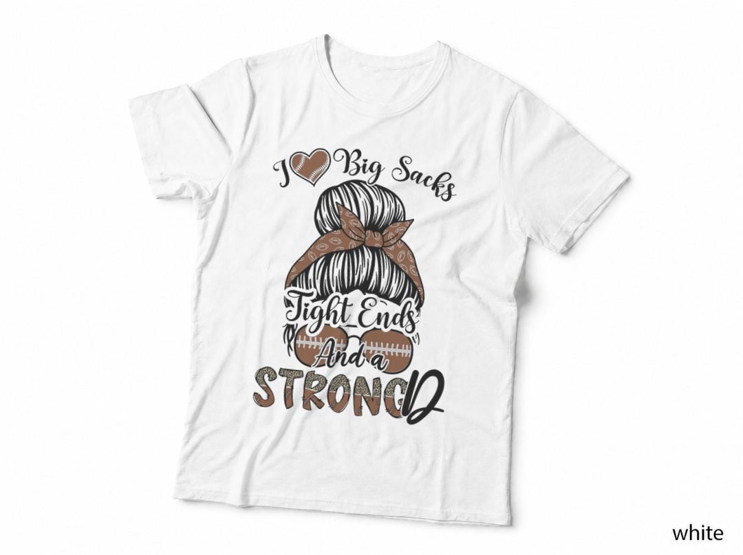 I Love Big Sacks Tight Ends and a Strong D, Rugby Football T-Shirt