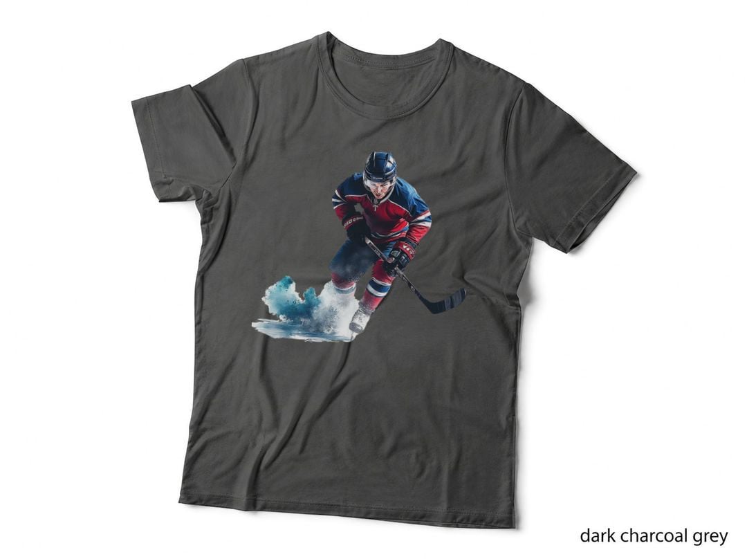 Ice Hockey Player Sport Skater Puck Stick Game T-Shirt