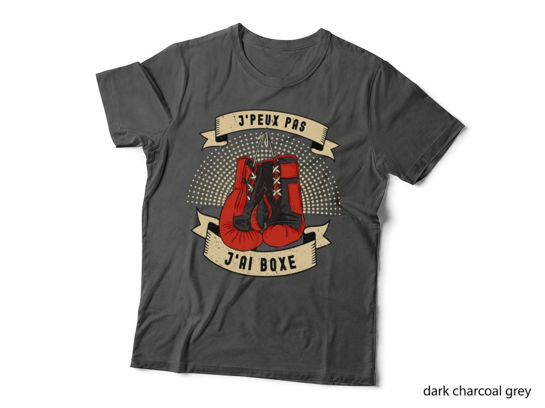 Je Peux Pas J'ai Boxe Humour Boxing Gloves T-Shirt