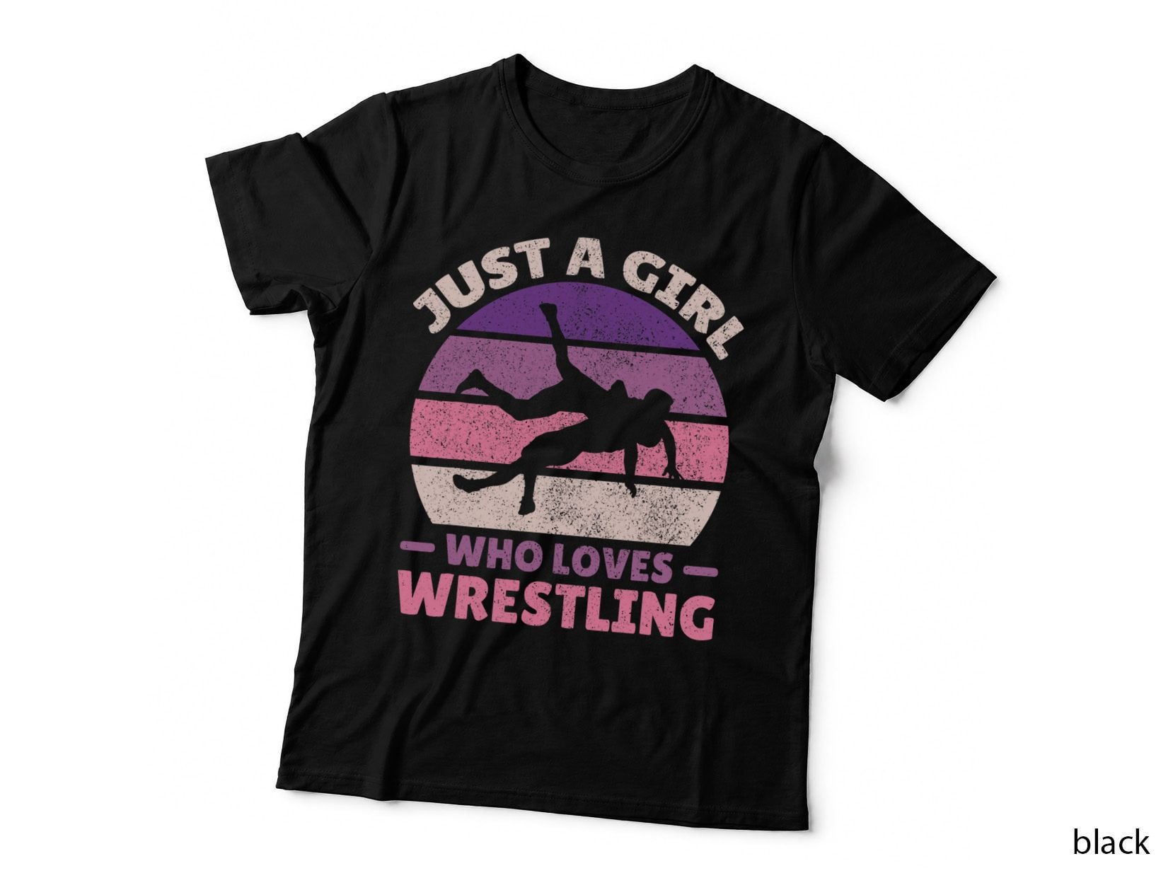 Just a Girl Who Loves Wrestling Girl Wrestle Outfit Wrestler 1 T-Shirt