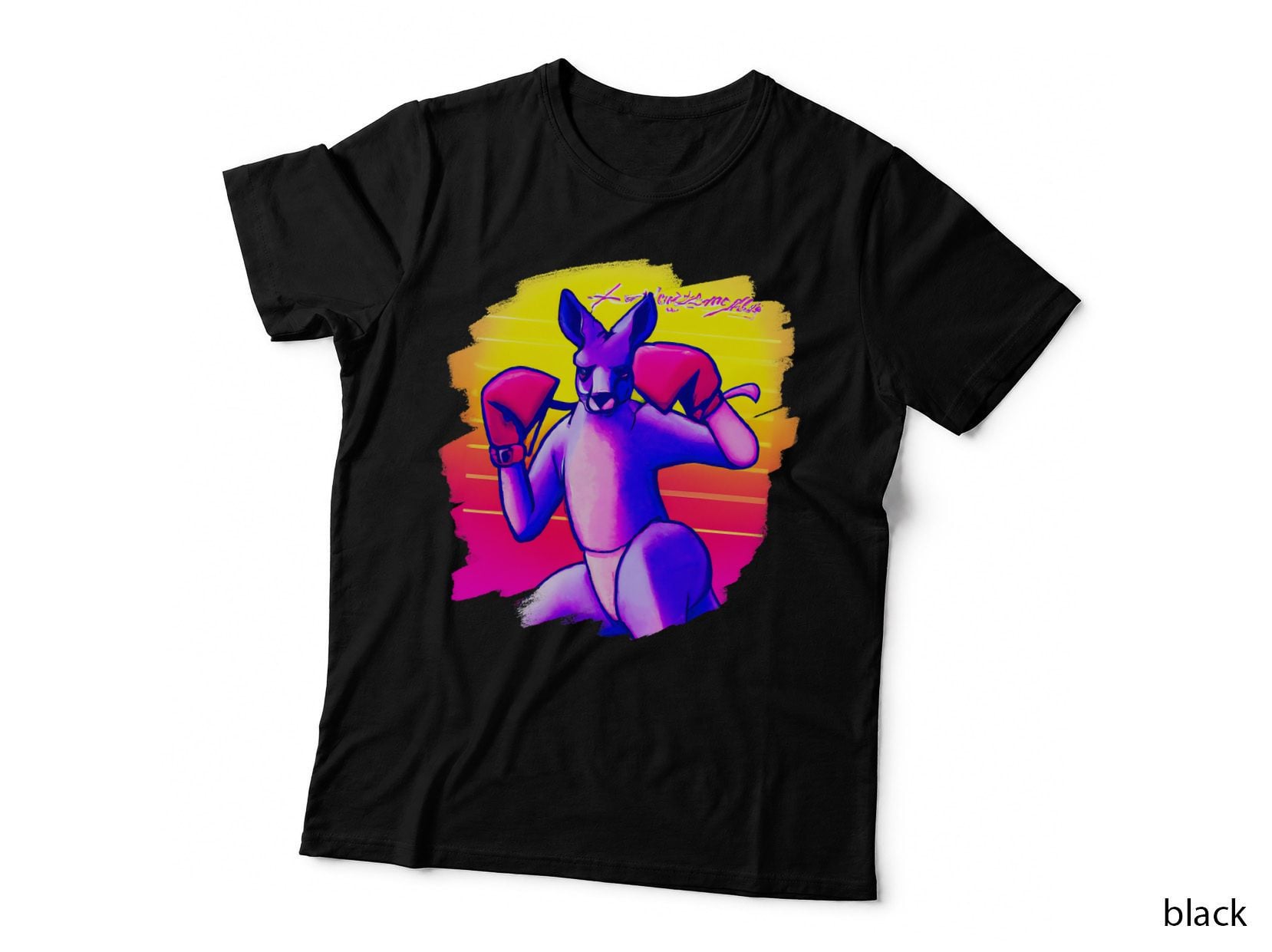 Kangaroo Boxing Cool Funny Kangaroo Boxing Boxer T-Shirt