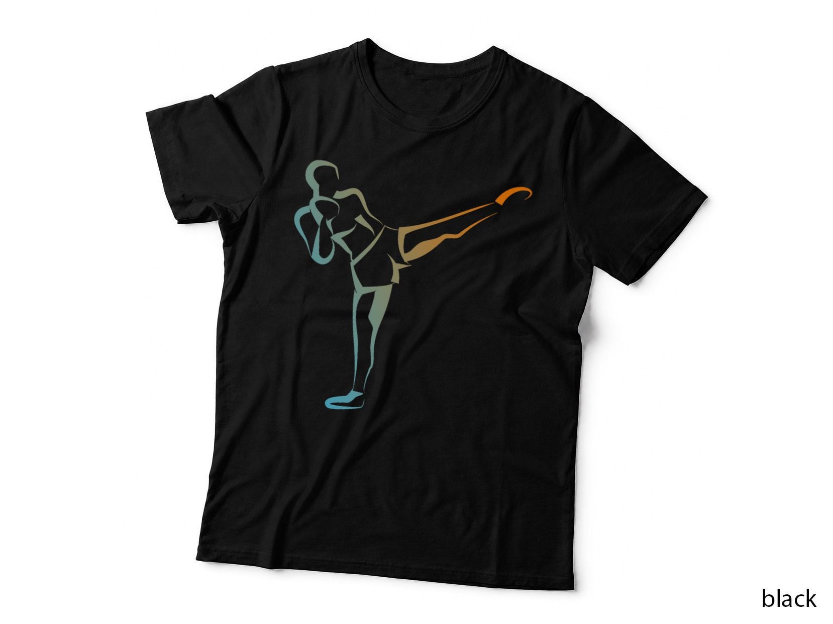Kickboxing T-Shirt for Athletic Sparring Mixed Martial Arts T-Shirt
