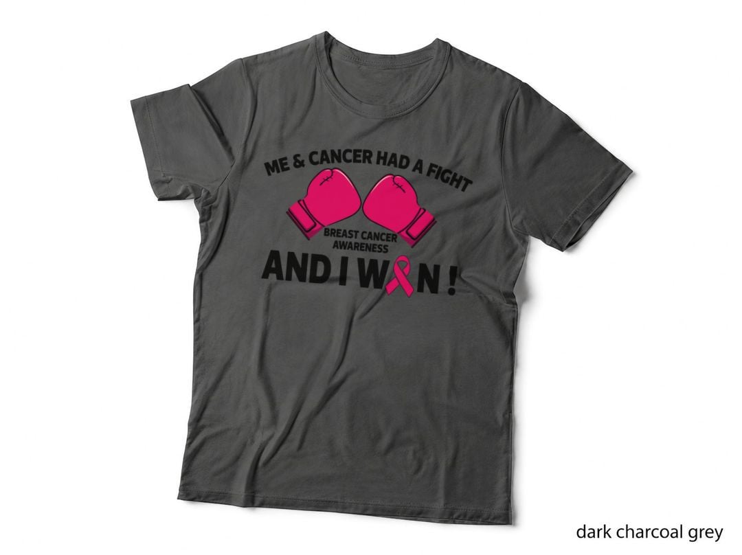 Me and Cancer Had a Fight and I Won with Boxing Gloves, Brea T-Shirt